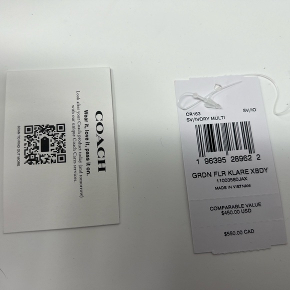 Coach Klare Crossbody in Light Beige with Floral Print - Picture 4 of 4